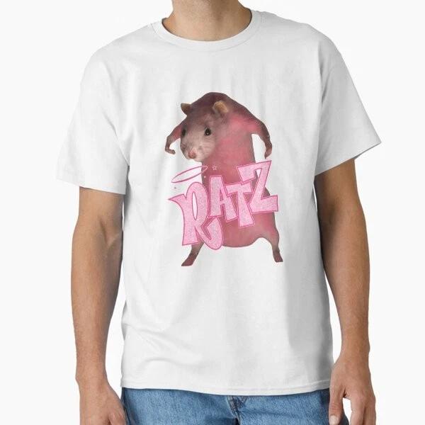 Hq Pink Rat Ratz Meme Classic Tshirt Made In Usaaus Tshirt S2xl S