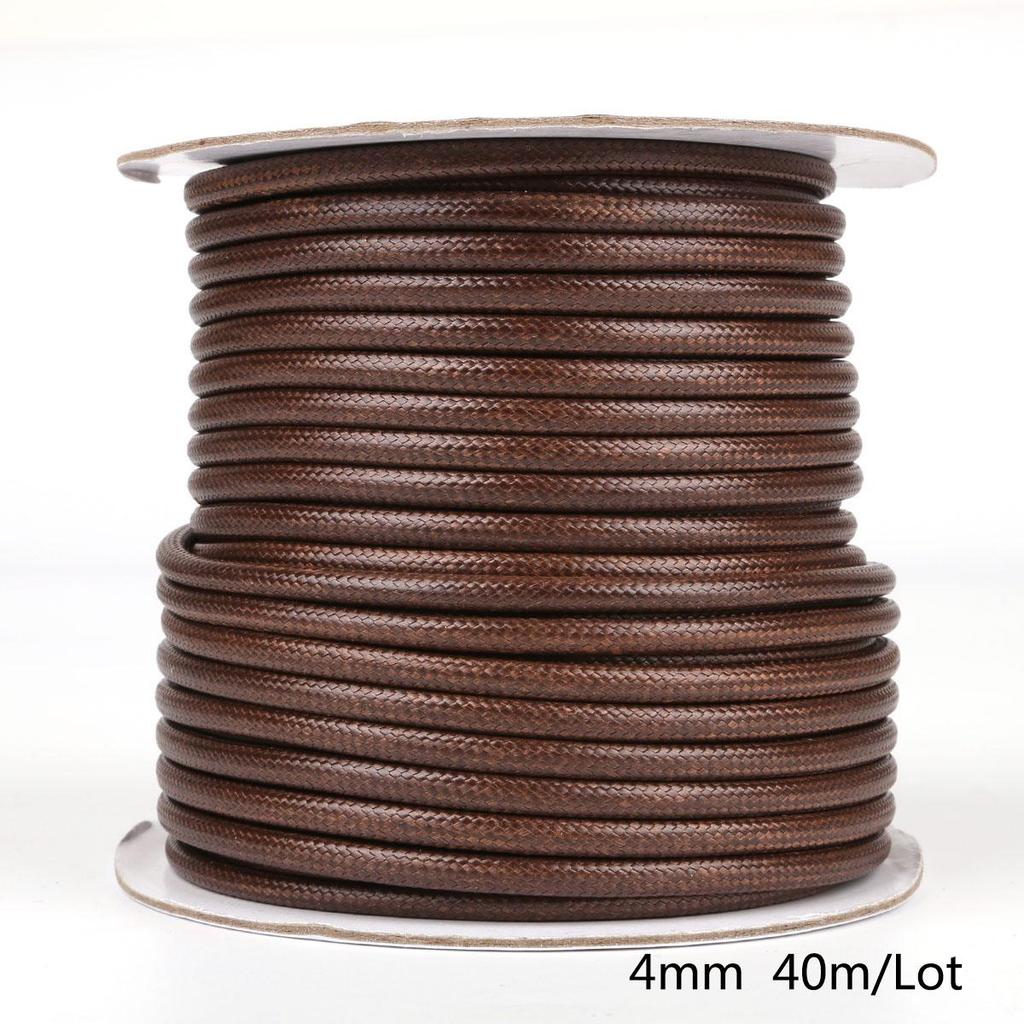 5-10meters/Roll 2.5mm/3mm/3.5mm/4mm/5mm Korean Round Waxed Cord Necklace Rope Leather Cord Thread For Jewelry Making Accessories