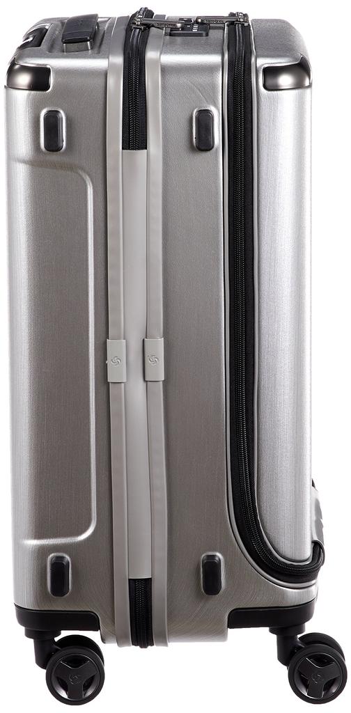 Valisă Geanta de transport EVOA Spinner 55 33L 55cm Deschis în față Permis Garantat 55cm Argintiu periat [Samsonite] 3,7 kg Bagă de mână