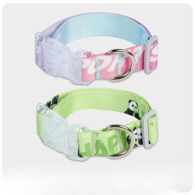 Hundehalsband, Cartoon-Gradient-gedruckter Nackenschutz für kleine und mittelgroße Hunde, verstellbares, nicht einschnürendes Haustierhalsband zur Traktion