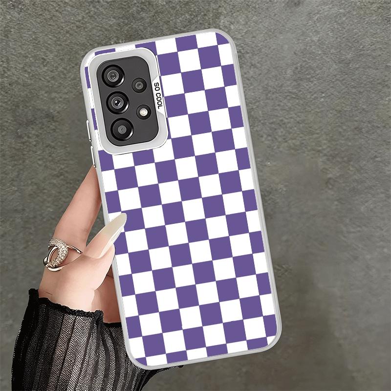 

Retro Classic Chess Board Grid Soft Phone Case for Samsung A17 A16 A15 A14 A13 A57 A56 A55 A54 A53 A37 A36 A35 A34 A33 A26 A25 A Samsung A35