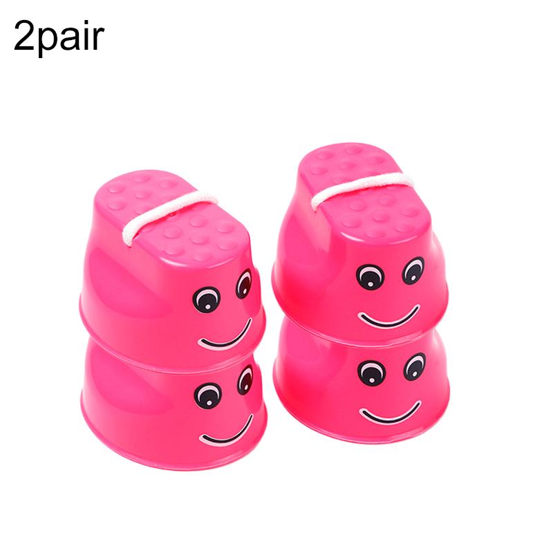 2 זוגות קביים קופצים 'סמייל' צעצועי ילדים תיאום שיווי משקל גן ילדים ציוד אימון אינטגרציה חושית לילדים TMZ