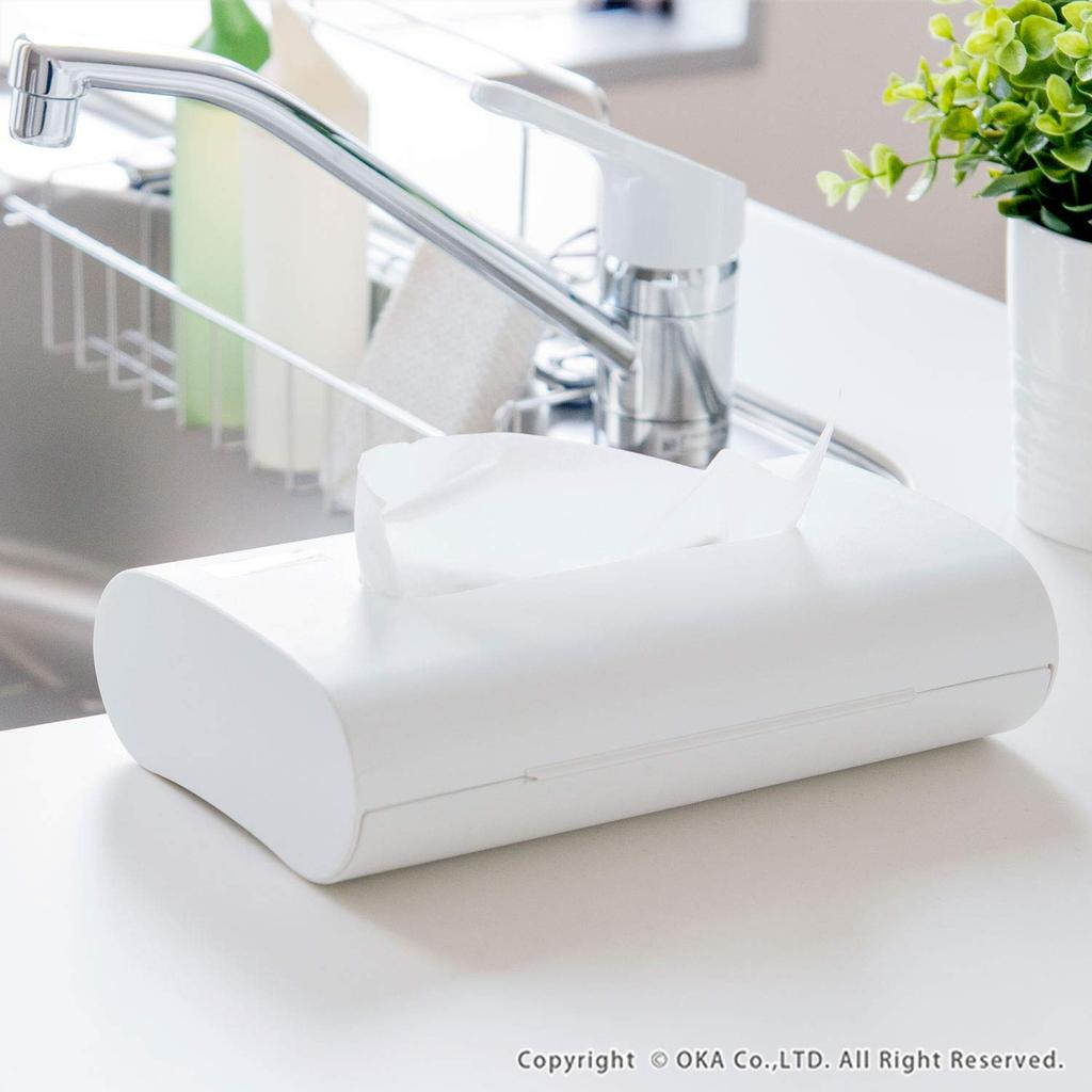 OKA Polypropylene Tissue White Convenience Fill+fit Case, Rectangular, (Home Plan, Vertical, Horizontal, Hanging)