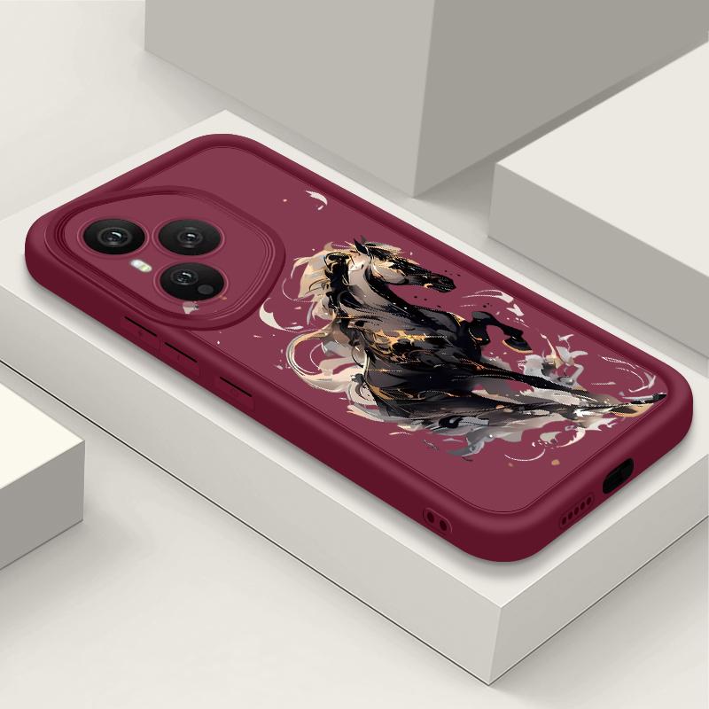 Creative Horse Pattern Phone Case For Honor 400 200 Pro Magic7 Lite X8c X9c Smart X6a X6b X6c Shockproof Soft TPU Silicone Cover