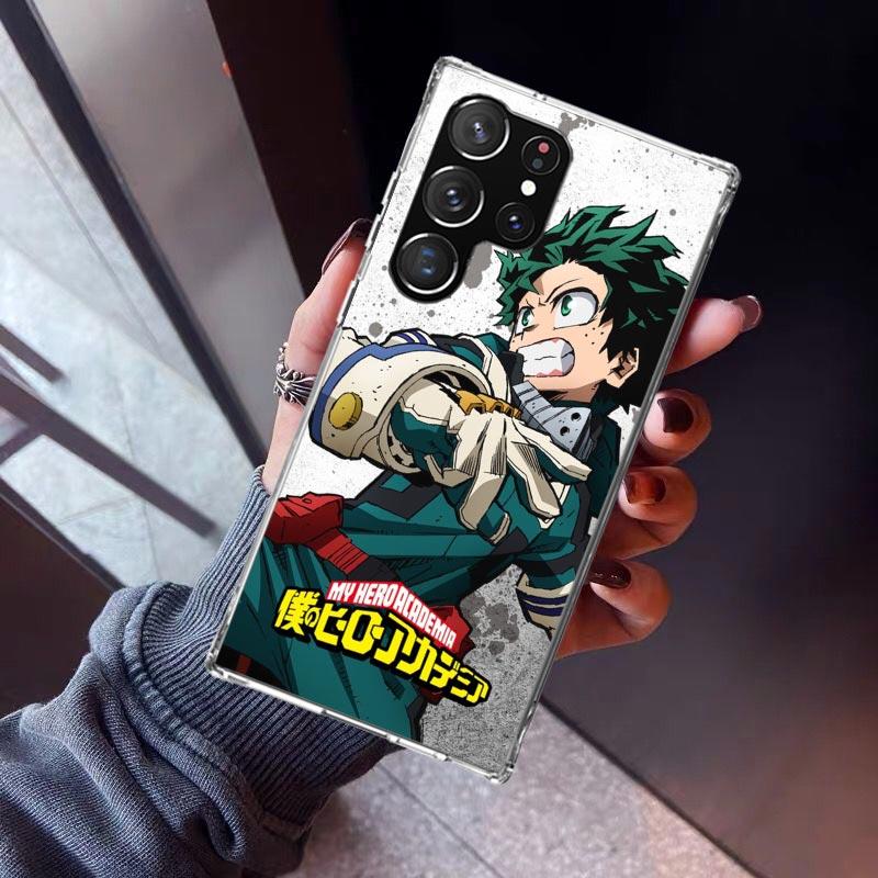 Midoriya Izuku Deku MHA My Hero Phone Case For Samsung Galaxy S26 S25 Edge S24 S23 Ultra S22 Plus S21 S20 FE Soft TPU Back Cover