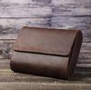 Handmade Vintage Crazy Horse Leather Watch Box with 6 Slots - Creative Travel Storage Box