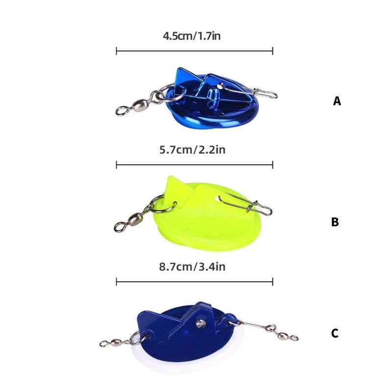 Dipsy Diver 45mm/57mm/87mm Diameter Fishing Deep Diver for Trolling Adjustable Trolling Diving Disc Diver Connector