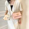 Fashionable Small Fragrance Style Light Luxury Underarm Bag for Women's New Diamond Chain Butterfly Small Square Bag One-shoulder Crossbody Bag
