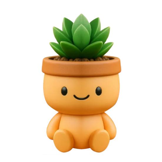 Cat Flower Pot Tabletop Decor Succulents Planter 3D Printed Kitten Plant Pot for Succulents Cactus Home Office Desk Decor
