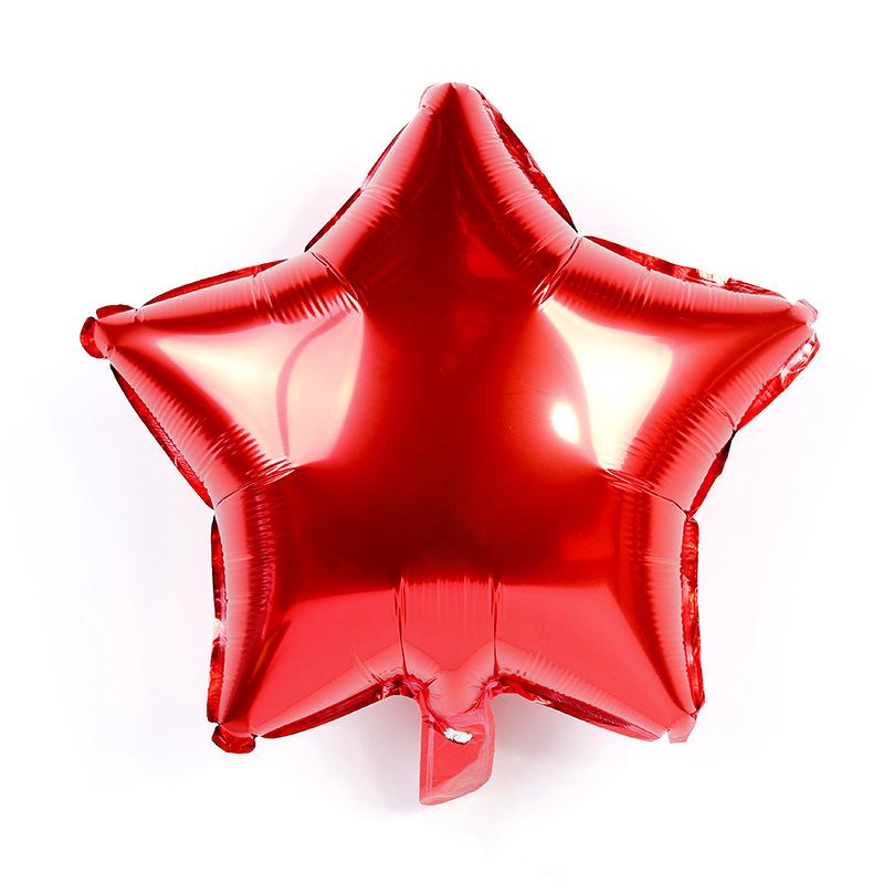 18-Inch Star & Heart Foil Balloon - Festival, Birthday, Wedding Decoration