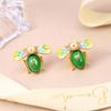Mori Style Pearl Flower & Butterfly Tassel Stud Earrings - Fresh, Sweet, and Elegant