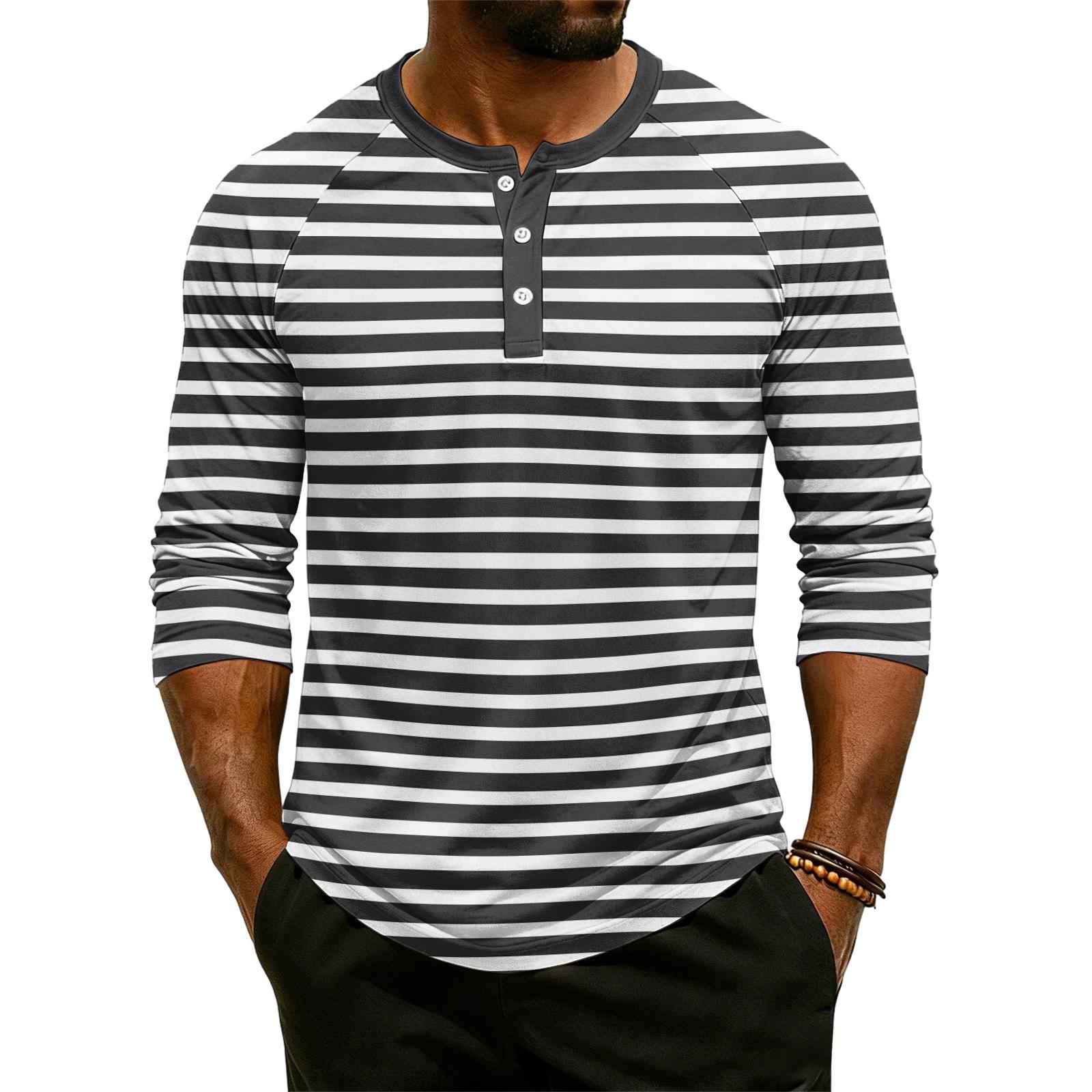 Mernfsn Heren Raglanmouw Driekwartmouw Top XL