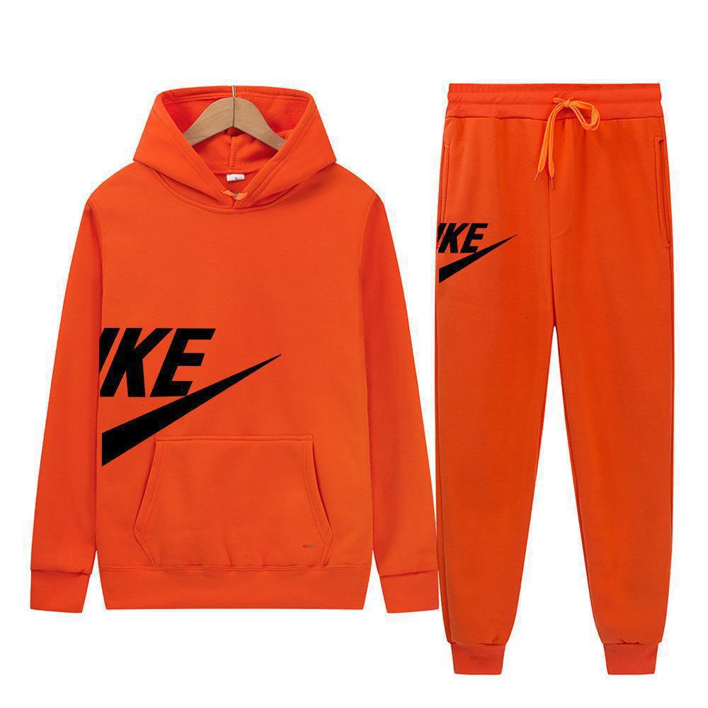 Herren Mode Hoodie Set: Herbst-Winter-Print, Lässiges Fitness-Sweatshirt im europäischen amerikanischen Stil