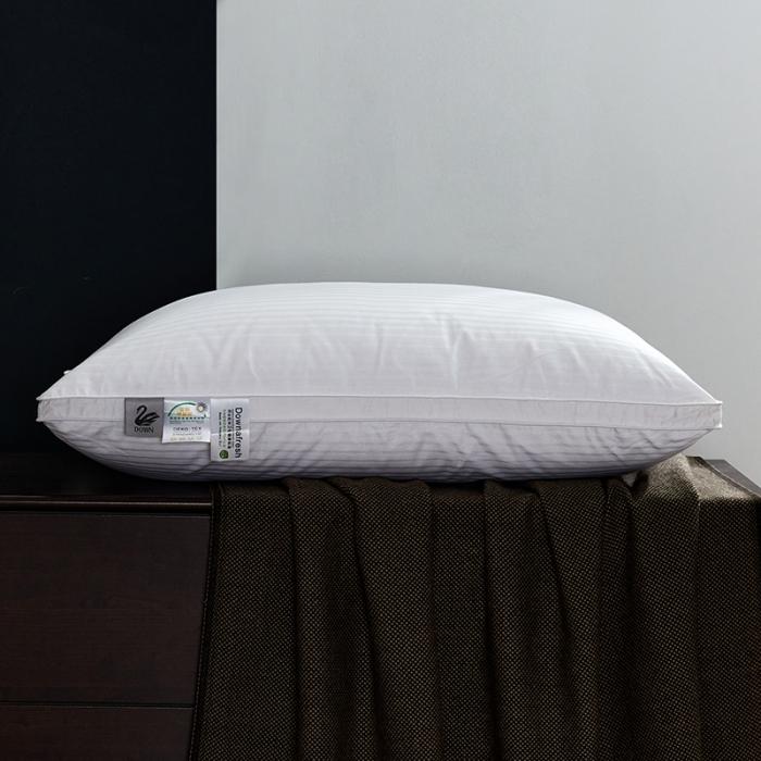 

Подушка з гусячого пуху якості 5-зіркового готелю з 3D-підтримкою шиї, з ефектом повільного відскоку, 100% бавовняна тканина для комфортного сну 48X74cmHeight16-18cm білий