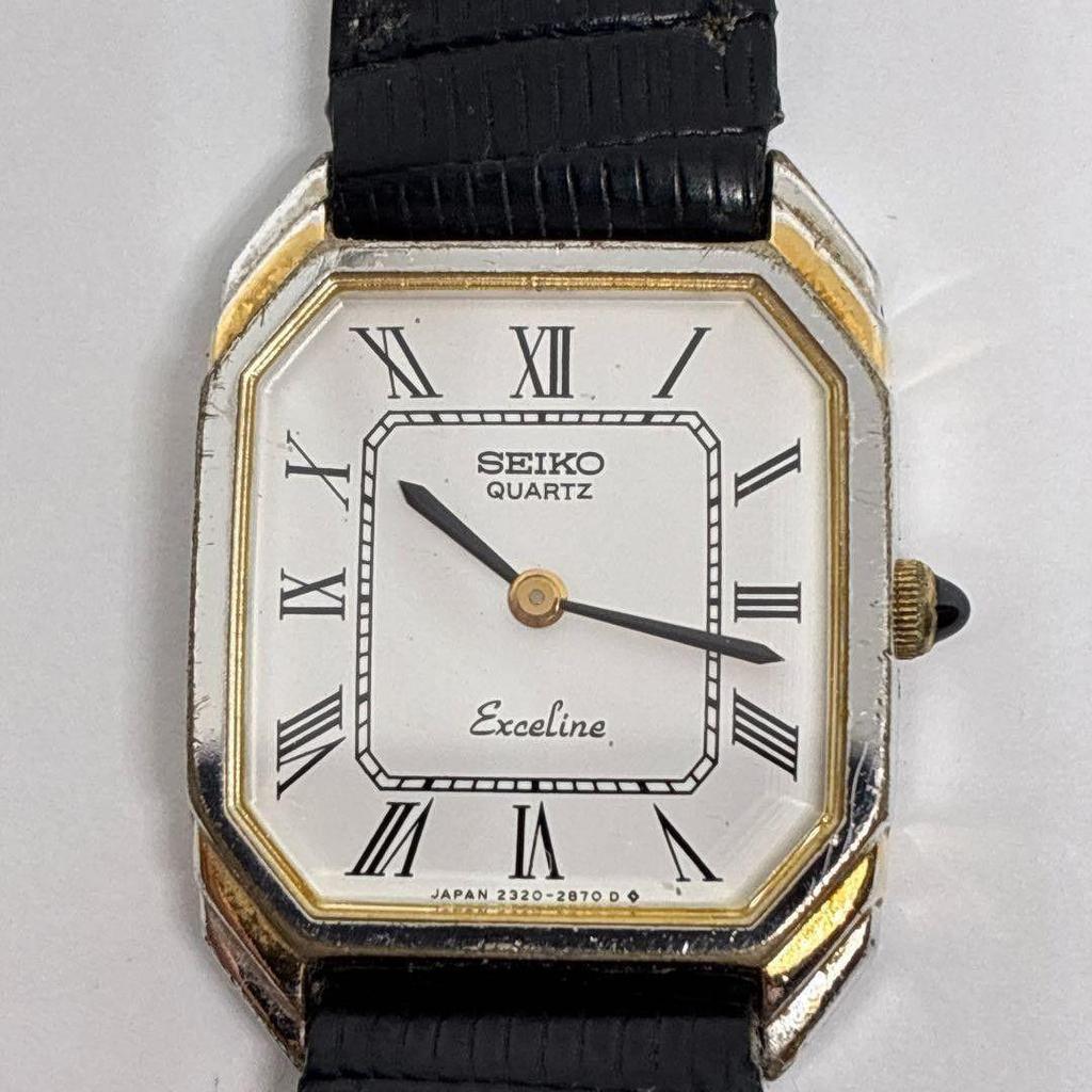 Good Working Seiko Ladies Watch Roman Numeral Octagon Excelline