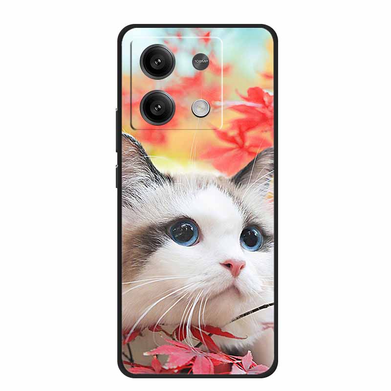 For Redmi Note 13 Pro 5G Case Lovely Soft Painted Cats TPU Silicone Funda For Xiaomi Redmi Note 13 5G Cover Etui Note13 Pro Plus