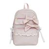 Zaino stile balletto coreano zaino per studentessa scuola media elementare zaino carino con fiocco zaino per giovani del campus all'ingrosso