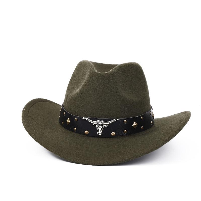 Tibetan Top Hat, Western Cowboy Hat, Tibetan Felt Hat, Cow Head, Grassland, Plateau Ethnic Style Outdoor Hat