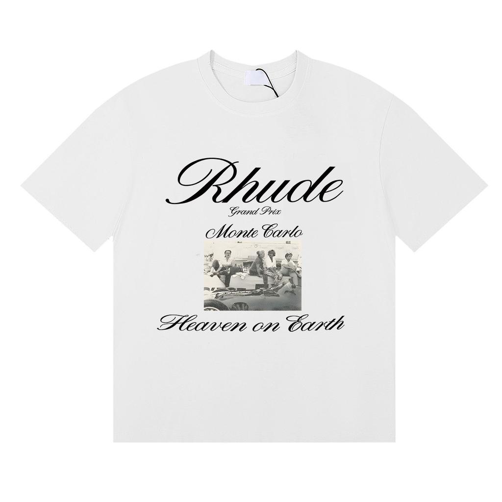 100% Cotton T-shirt Men Women Vintage Monte Carlo Graphic Print Boxy Oversized Cotton Tee