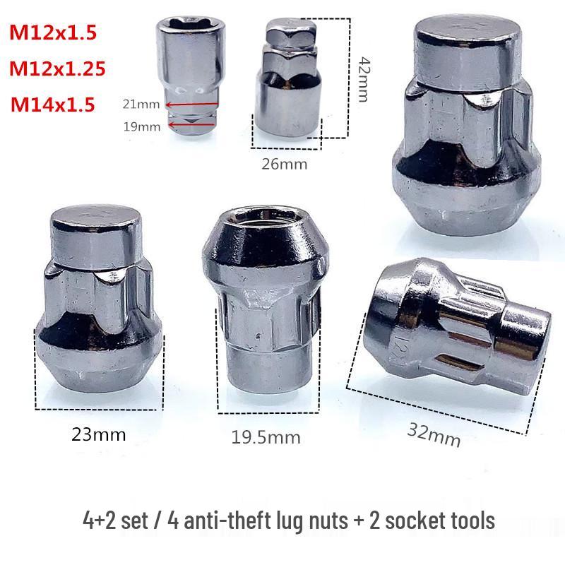 Dadi Mozzo Antifurto per Mazda, Toyota, Nissan, Tesla, Ford