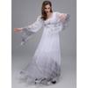 Halloween, Horror Zombie Costume Ghost Zombie Woman Ghost Costume Vampire Bride Playing Ghost Festival Dress Gray