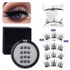 Magnetic Eyelashes with Applicator - No Glue Reusable Natural Look False Lashes, Easy Apply Lash Clusters for Daily Wear