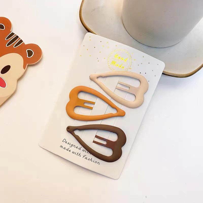 Simplistic Coffee Hair Clip for Women & Kids - No-Trace Side Bangs Organizer