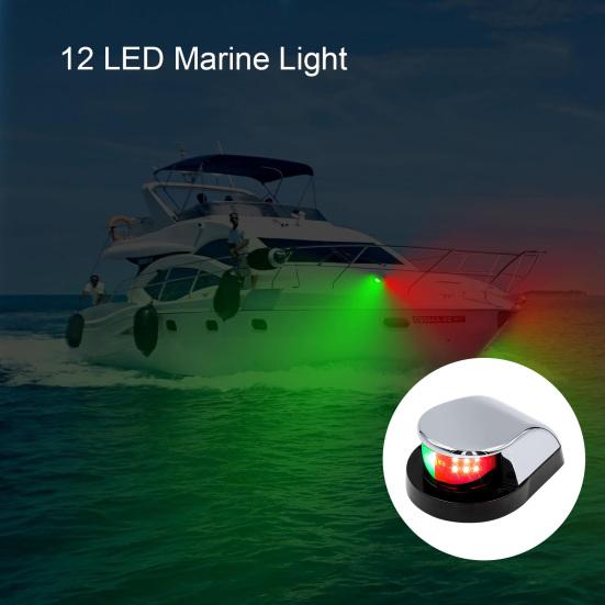 LED-Navigationslicht für Boote, wasserdicht, superhell, Yachtlicht, hohe Sichtbarkeit, 12 V, Marineschiff, Powerboot-Licht, rot, grün, Signallampe