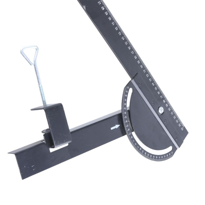 Woodworking Ruler,Precisions Pocket Ruler Metal Slide Rule Woodworking Tool T Square Protractor Angles Finders