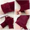 7 Colors Pleuche Autumn Winter Warm Gloves Mittens Full Finger Velvet Full Finger Gloves