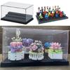 Acrylic Display Case for Minifigure Dustproof Building Block Show Case 3 Tiers Storage Box Organizer for Figures