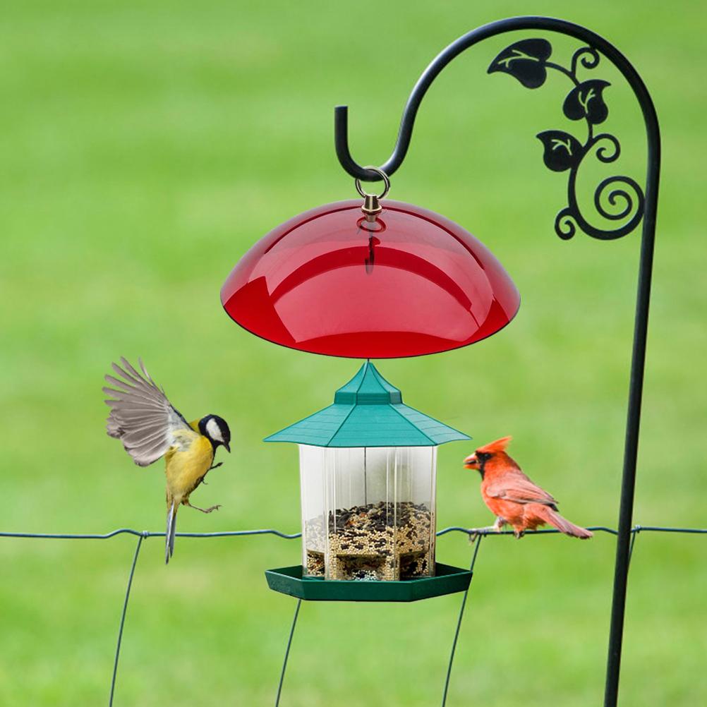 Outdoor Baffle for Bird Feeder Clear Bird Feeder Protective Dome Hanging Hummingbird Feeders Guard