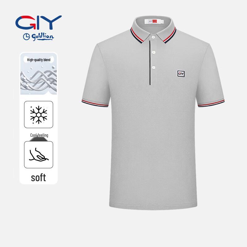 

Jinlilai Men s GY2026 Short Sleeve Polo Shirt XL