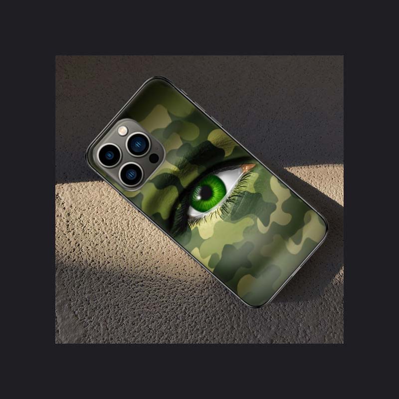 Camouflage Farbe Handyhülle Für Apple Iphone 16 15 Plus Weich 13 12 Mini Hülle 11 14 Pro Max Capa X XS XR 8 7 Schale Coque Silikon