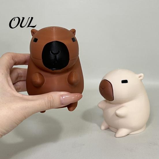 Anhängerkupplungskugelkappe 3D-gedruckte Capybara-Anhängerabdeckung, Dekorative Staub-Wohnmobil-Anhängerabdeckungskappe, 50mm Schutz, LKW-Zubehör Wetterfest