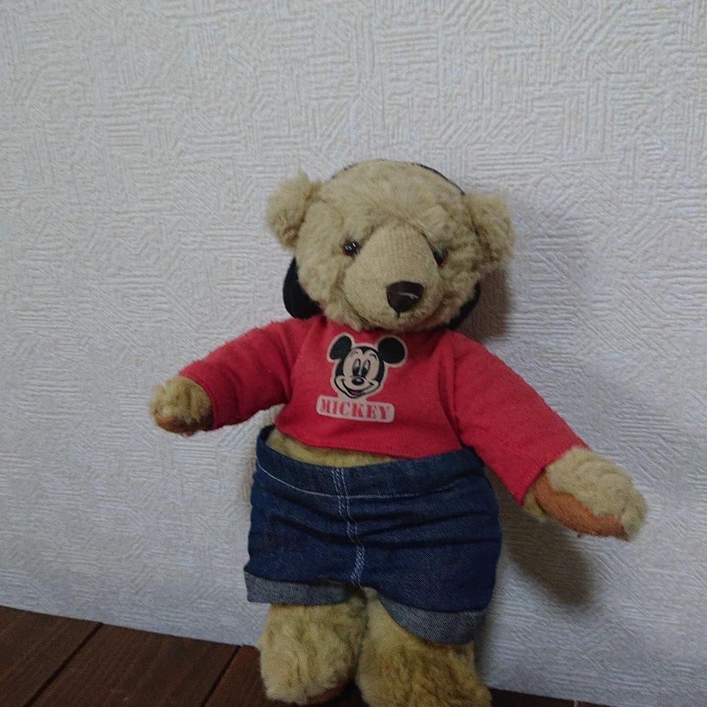 [USED] Vintage Mickey Mouse teddy bear in excellent condition
