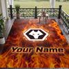 Custom Text Printed Rug Wolverhampton Wanderers Football Non Slip Floor Carpet For Home Room Decor
