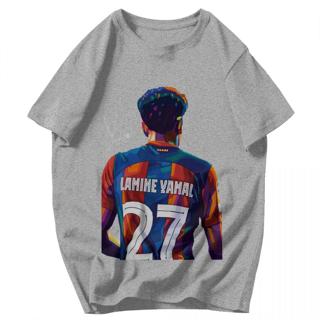 Men T Shirt Lamine Yamal Awesome Summer Y2K Graphic Crewneck Unisex Clothing T Shirts