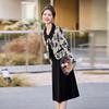 2024 Spring Women's Two-Piece Chinese Style Coat Dress - Small Size Fashion Suit Skirt