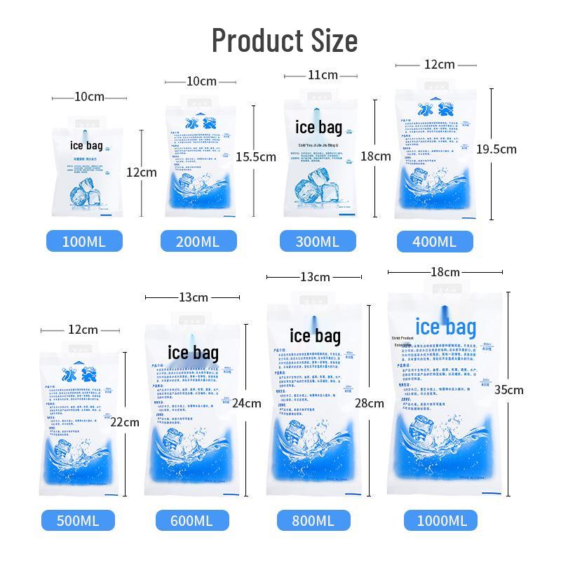 

800ml Thickened PE Water Injection Ice Pack for Cold Chain Preservation