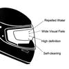 Universal Rainproof Motorcycle Helmet Lens Film Anti-Fog Protective Clear Shield Sticker for K3 K4 AX8 LS2 HJC MT Helmet