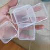 6-48Pcs Clear Small Containers Plastic Square Bead Storage Box for Beads Jewelry Crafts Board Game Pieces Organization Wholesale