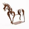 Yousheng Abstract Horse Sculpture Hollow Horse Statue with Light Metal 3D Animal Figurine Home Office Desktop Decoration Ornament