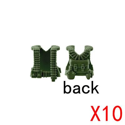 Building Blocks Soldier Figures Equipments Accessories Gifts Toys MOC USA Army Bulletproof Armored Vest Mini Bricks Toy DIY R28