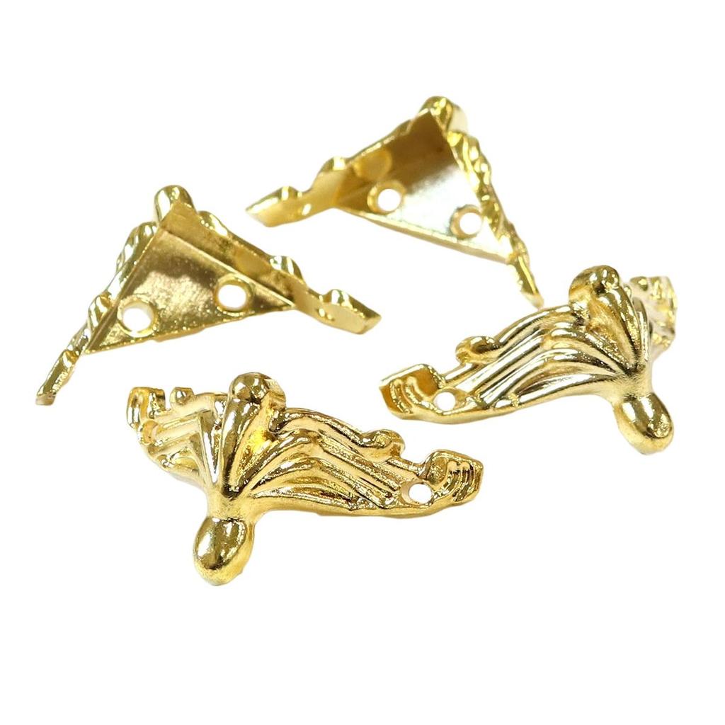 Nippon Chuko Gold Cat Claw Feet Hardware Large 4-Pack with Screws ACF2-G for Crafting
