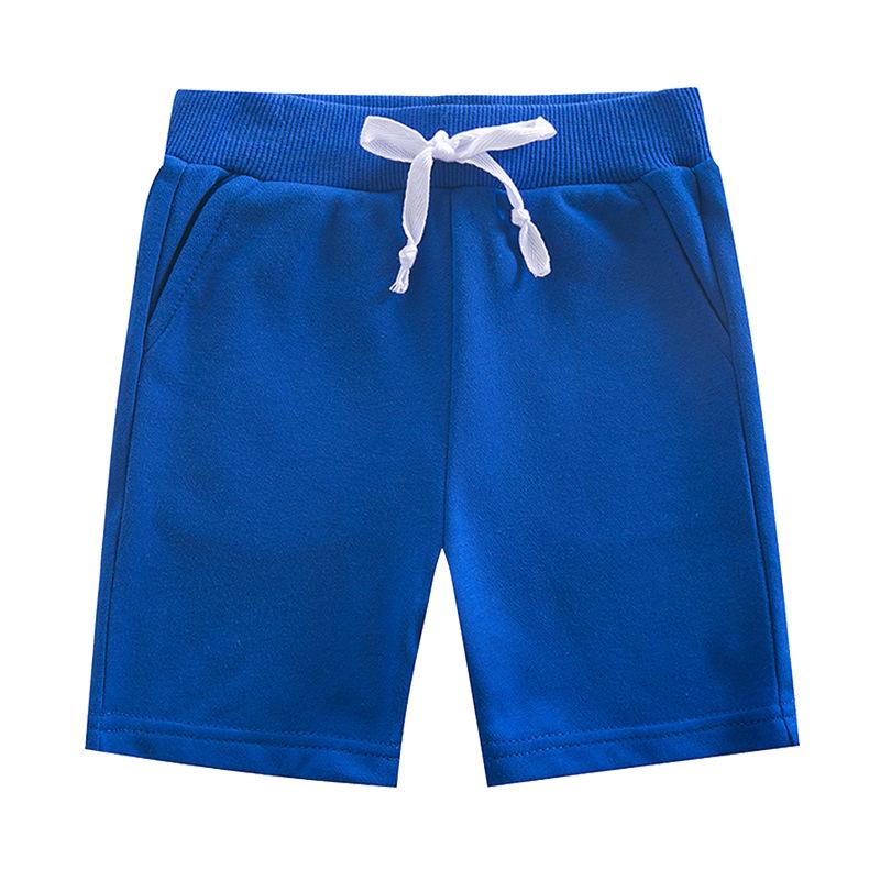 Unisex Toddler & Child Summer Casual Shorts, Solid Color, Mid-Length, Customizable Print Patterns, Trendy Five-Point Design.