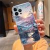 Japanese Landscape Cherry Flower Phone Case For iPhone 17 Pro Max 17 Air 16 15 14 13 Pro Max 15 16 Pro 15Plus