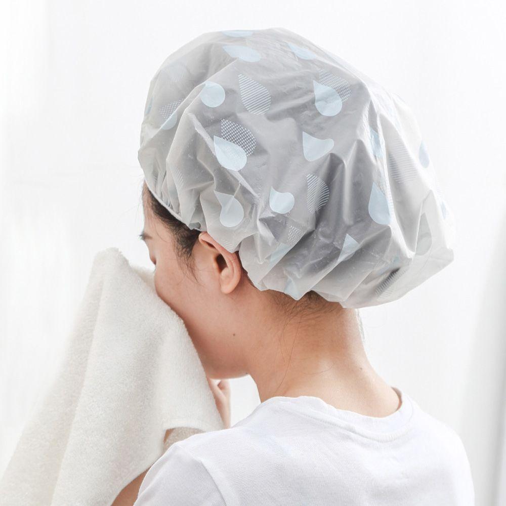 Elastic 1pcs Bathroom Products Adult Women Hotel Shower Cap Hair Cover Bath Hat Head Cover