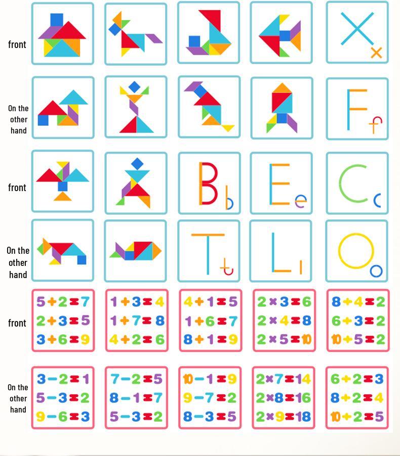 Kids' Creative Tangram Puzzle: Educational Logic and Building Blocks for Early Learning