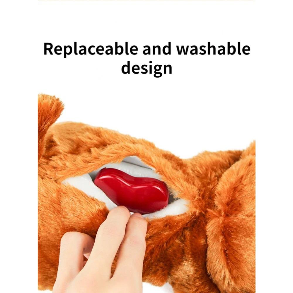 Giocattoli Rilassanti per Animali Domestici, Compagno per l'Ansia del Cane Giocattoli di Peluche con Simulazione del Battito Cardiaco per Dormire – Il Regalo Perfetto per il Tuo Amico Peloso!